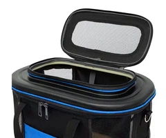 Сумка - переноска CosmoPet для котів та собак 28х45х28 Black - Blue