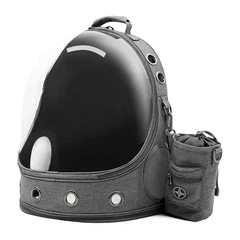 Рюкзак-переноска для котів та собак CosmoPet CP-33 41 x 20 x 30 см Сірий