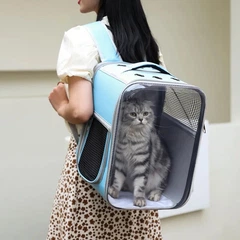 Рюкзак-переноска для котів та собак CosmoPet CP-32 40 x 30 x 28 см Блакитний