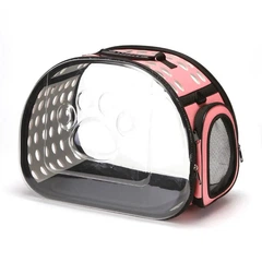 Сумка переноска для котів та собак CosmoPet CP-21 40 x 30 x 27 см Рожевий