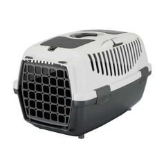 Контейнер-переноска для собак та котів Trixie Capri 2 вагою до 8 кг сіра пластик розмір XS-S 37х34х55 см