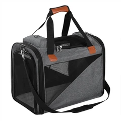 Сумка-переноска для котів та собак 44х30х35 CosmoPet CP-41 Grey