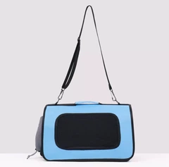 Сумка переноска для котів та собак L 52x22x29 см CosmoPet CP-11 Blue