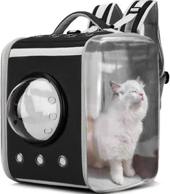 Рюкзак - переноска для домашніх тварин CosmoPet CP-28 39 x 30 x 30 см Чорний