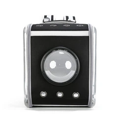 Рюкзак - переноска для домашніх тварин CosmoPet CP-28 39 x 30 x 30 см Чорний