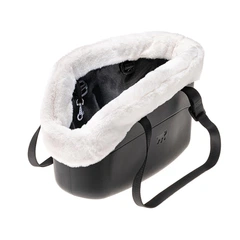 М'яка зимова переноска для маленьких собак Ferplast With-Me Winter Black