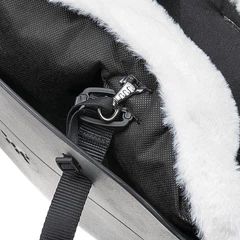 М'яка зимова переноска для маленьких собак Ferplast With-Me Winter Black