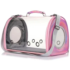 Сумка - переноска для котів та собак гризунів 33х24х26 CosmoPet CP-26 Pink (S)