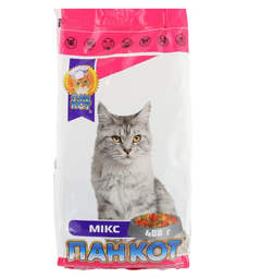Пан Кіт - Мікс, корм для кішок з вмістом риби, яловичини, курки, 400г