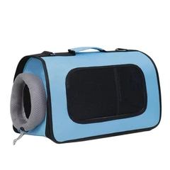 Сумка переноска для котів та собак CosmoPet CP-11 52x22x29 см Блакитний