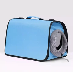 Сумка переноска для котів та собак CosmoPet CP-11 52x22x29 см Блакитний