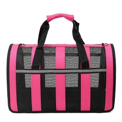 Сумка переноска для котів та собак CosmoPet CP-46 49x28x27 см Рожевий