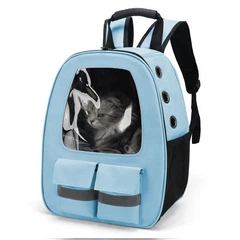 Рюкзак-переноска для котів та собак 41х32х19 CosmoPet CP-36 Blue