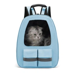 Рюкзак-переноска для котів та собак 41х32х19 CosmoPet CP-36 Blue
