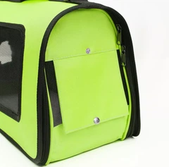 Сумка переноска для котів та собак L 52x22x29 см CosmoPet CP-11 Green