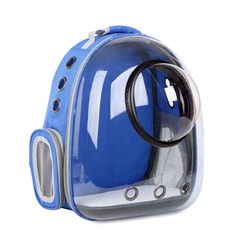 Рюкзак переноска для котів і собак CosmoPet CP-16 розсувний 42 х 31 х 29 см Синій