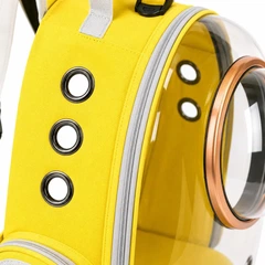 Без бренду Рюкзак для перенесення тварин CosmoPet з ілюмінатором прозорий космічний рюкзак для котів і собак для подорожей