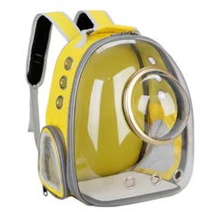Рюкзак переноска для котів і собак CosmoPet CP-16 розсувний 42 х 31 х 29 см Жовтий