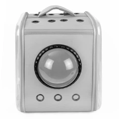 Рюкзак - переноска для котів та собак 39х30х34 CosmoPet CP-28 Gray