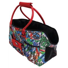 M Pets M-Pets Urban Style Freestyle Carrier - Сумка-переноска з яскравим принтом для котів і маленьких собак 50x25x30 см (6953182755630)