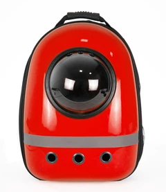Рюкзак для перенесення котів та собак з ілюмінатором CosmoPet CP-87 42х31х20 Червоний (JDT-0847578)