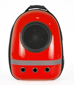 Рюкзак для перенесення котів та собак з ілюмінатором CosmoPet CP-87 42х31х20 Червоний (JDT-0847578)
