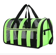 Сумка переноска для котів та собак CosmoPet CP-46 49x28x27 см Зелений