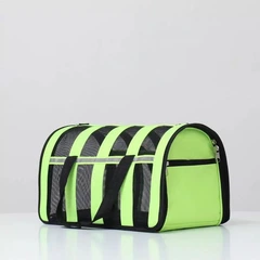 Сумка переноска для котів та собак CosmoPet CP-46 49x28x27 см Зелений