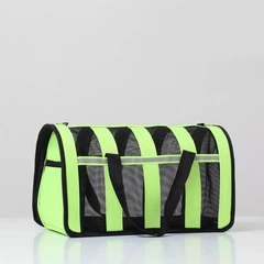 Сумка переноска для котів та собак CosmoPet CP-46 49x28x27 см Зелений