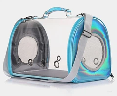 Сумка - переноска для котів та собак CosmoPet CP-26 33 х 24 х 26 см Блакитний