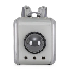 Рюкзак - переноска для домашніх тварин CosmoPet CP-28 39 x 30 x 30 см Сірий