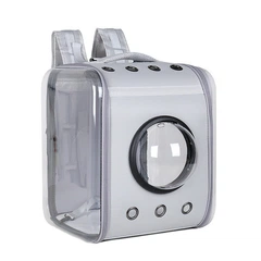 Рюкзак - переноска для домашніх тварин CosmoPet CP-28 39 x 30 x 30 см Сірий