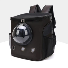 Рюкзак для переноски кошек и собак CosmoPet CP-04 с иллюминатором 36 х 29 х 25 см Коричневий