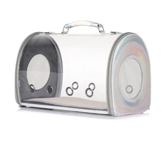 Сумка - переноска для котів та собак CosmoPet CP-26 33 х 24 х 26 см Сірий