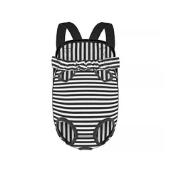 Рюкзак-кенгуру для тварин Lesko DT834 Strip Black + White S собак котів