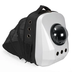 Рюкзак для перенесення котів та собак розсувний з ілюмінатором CosmoPet CP-22 White