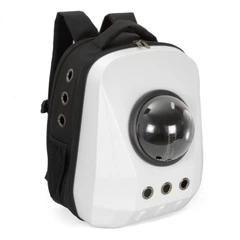 Рюкзак для перенесення котів та собак розсувний з ілюмінатором CosmoPet CP-22 White