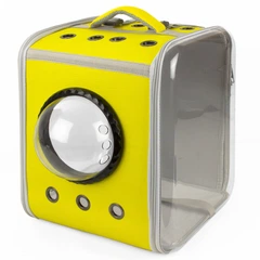 Рюкзак - переноска для котів та собак 39х30х34 CosmoPet CP-28 Yellow