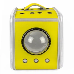 Рюкзак - переноска для котів та собак 39х30х34 CosmoPet CP-28 Yellow