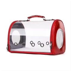 Сумка - переноска для котів та собак гризунів 42х25х28 CosmoPet CP-26 Red (L)