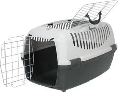 Контейнер-переноска для собак та котів вагою до 12 кг Trixie «Capri 3 Open Top» 40*38*61 см (сіра)