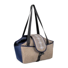 Сумка-переноска для собак Pet Fashion Linen 38х32х22 см (MLZ10869)