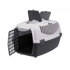 Переноска для собак та котів Trixie Capri 3 сіра пластикова 40 x 38 x 61 см до 12 кг (MLZ6249)