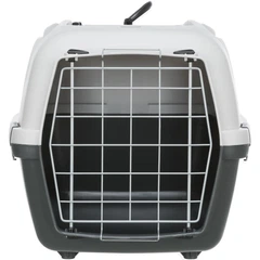 Переноска для котів та собак Trixie Capri 3 Open Top сіра пластик розмір S 40 x 38 x 61 см (MLZ6689)