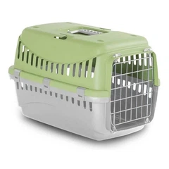 Переноска для тварин MP Bergamo GIPSY 1 двері метал 46х31х32 см Light Green