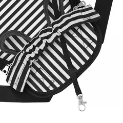 Без бренду Рюкзак-кенгуру для тварин No Brand DT834 Strip Black-White M 12704-84184