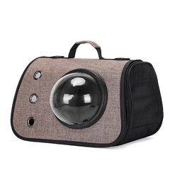 Сумка переноска з вікном для собак Pet Style "Window" 40х25х27 Сіра