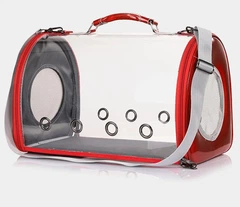 Сумка - переноска для котів та собак CosmoPet CP-26 33 х 24 х 26 см Червоний