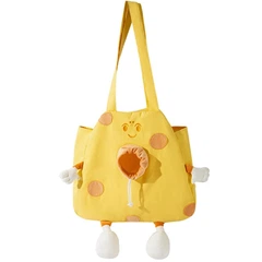 Сумка-перенесення для котів та собак Lesko 2404SXMJ3153 Cookies Yellow XL