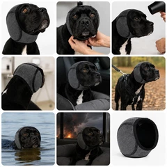 Без бренда Компресійна антистресова шапка для собак Grooming Hood / захист вух від шуму та грумінгу, розмір M (135751770)